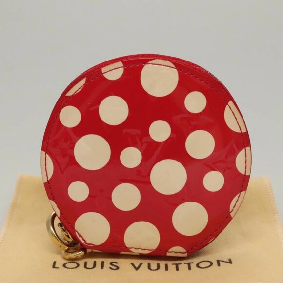 LOUIS VUITTON Vernis Dot Infinity Porte Monnaie Chapeau M91570 LV Auth BA1203 - Picture 6 of 16